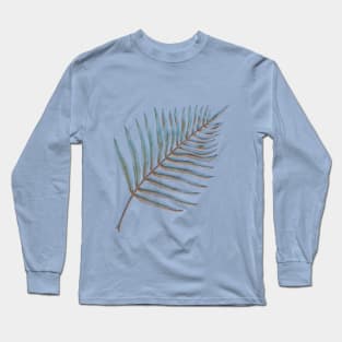 Palm Leaf Glitch I. Long Sleeve T-Shirt